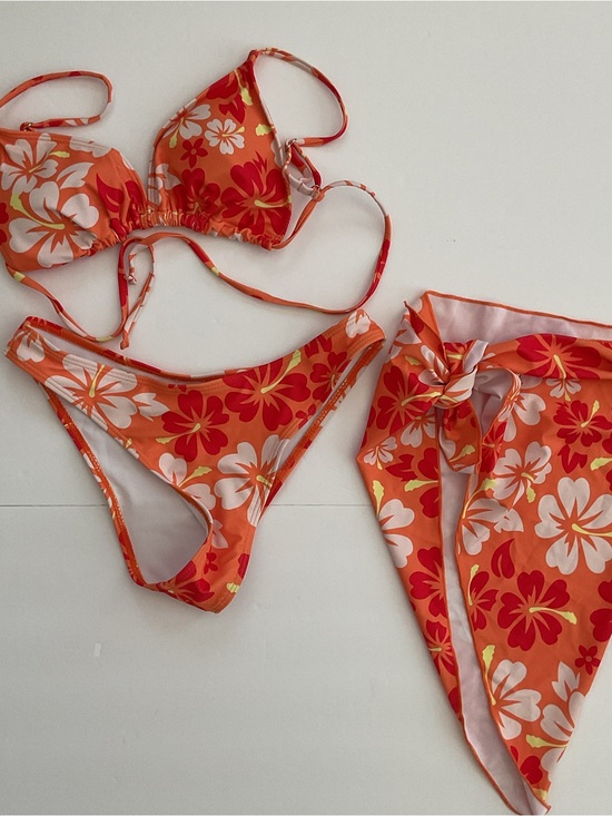 N/A Other - Hawaiian Floral Print Bikini Hibiscus Size S
